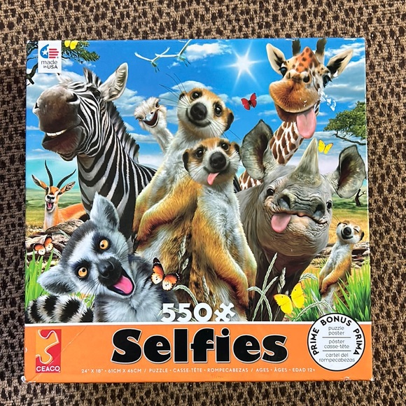 Animal Selfie Puzzle and Poster - Picture 1 of 6